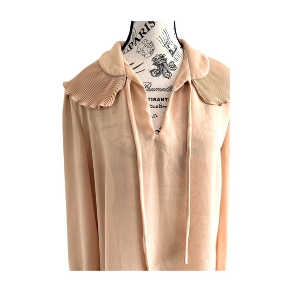 Vintage 70s Matinée Sheer Dress – Flowy Boho Fit – One Size S–L - Picture 2 of 7